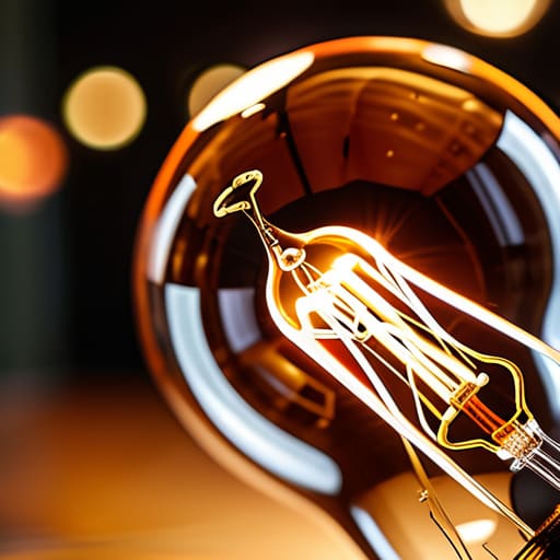 Warm amber glow from incandescent lighting.