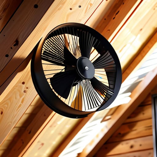 Using attic fans to manage home temperature.