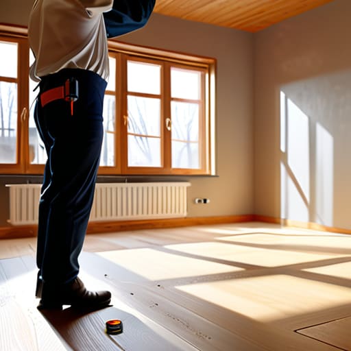 Professional home energy audit services demonstration.