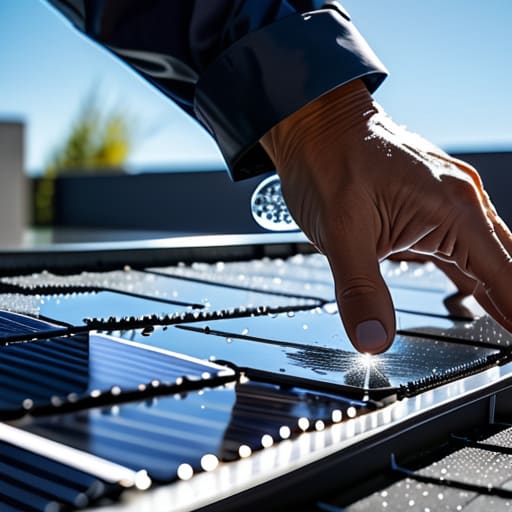 Solar panel cleaning guide for safe maintenance.