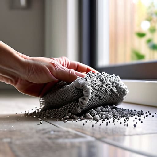 Cleaning the tumble dryer lint filter.
